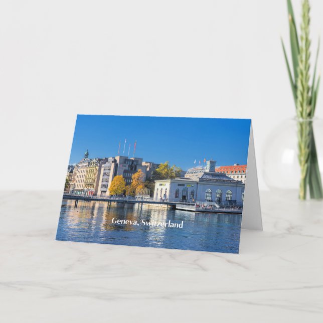 Cartão Genebra, Suiça (Frente)