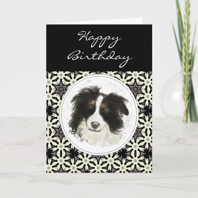 Cartão General Birthday Border Collie Pet Dog (Frente)