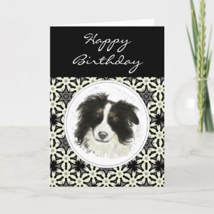 Cartão General Birthday Border Collie Pet Dog