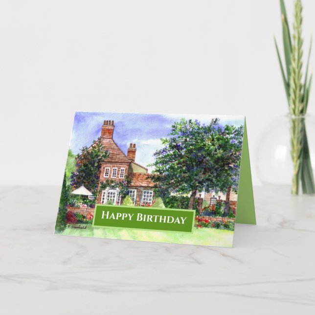 Cartão General Birthday The Manor House York Inglaterra (Frente)