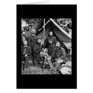 Cartão General George Stoneman & Funcionarios no Fair Oak