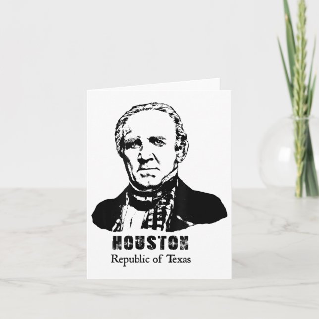 Cartão General Presidente Sam Houston República do Texas  (Frente)