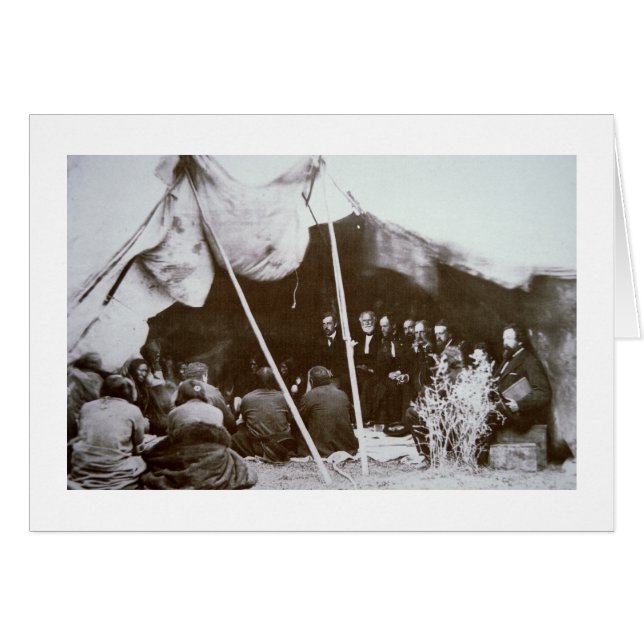 Cartão General William T. Sherman (1820-91) preside em t (Frente Horizontal)