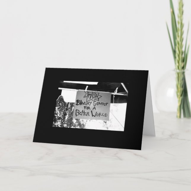 Cartão Género do binário da quebra (Frente)