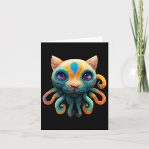Cartão Genética Única De Octopus Gato - Para Vestir No Di