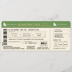 cartão genial de convite a 60. Aniversário