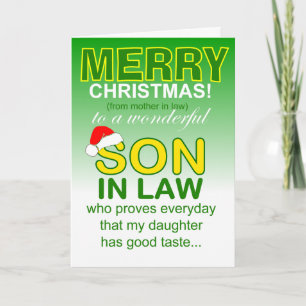Cartão Genro prova o bom gosto da filha no Natal