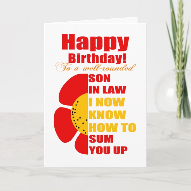 Cartão genro resumiu (Frente)