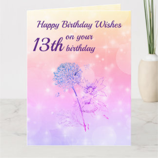 Cartão Gente Feliz 13 Aniversário Saudação