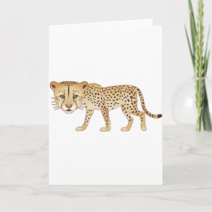 Cartão Gentle Cheetah