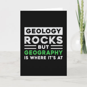 Cartão Geography Teacher Funny Map World Continents Gift
