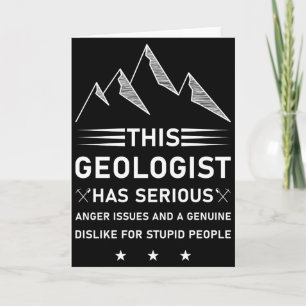 Cartão Geologia Ciência da Terra Camisa engraçada de Geól