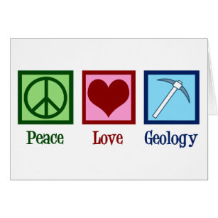 Cartão Geológico Peace Love