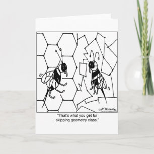 Cartão Geometria das abelhas