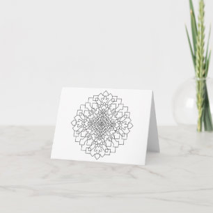Cartão Geometric Mandala #15