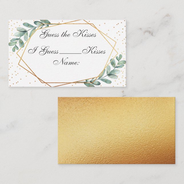 Cartão Geométrico de Jogo de Chá de panela Eucalyp (Frente/Verso)