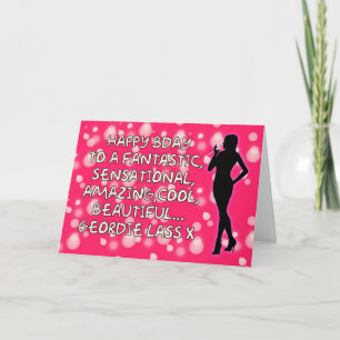 Cartão Geordie Birthday Card - Amazing Lass