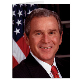 Cartão George Bush 43º Presidente americano Foto