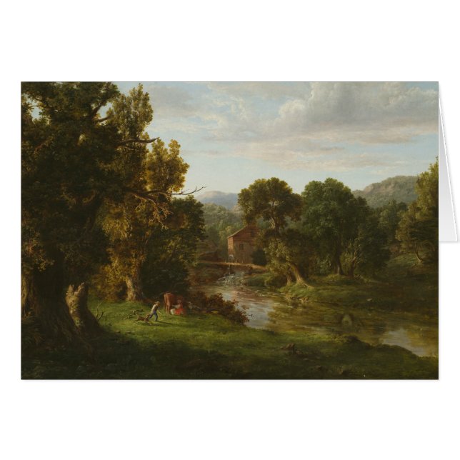 Cartão George Inness - The Old Mill (Frente Horizontal)