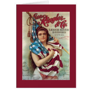 Cartão George Ringler & CO. Cerveja Poster