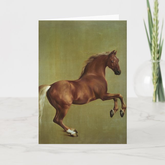 Cartão George Stubbs| Casaco de assobio, 1762 (Frente)