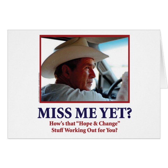 Cartão George W. Bush (Frente Horizontal)