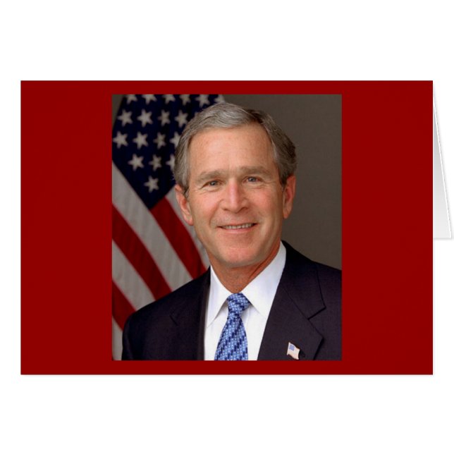 Cartão George W. Bush (Frente Horizontal)