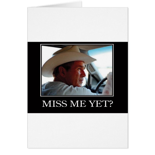 Cartão George W Bush - Esperança e mudança (Frente)