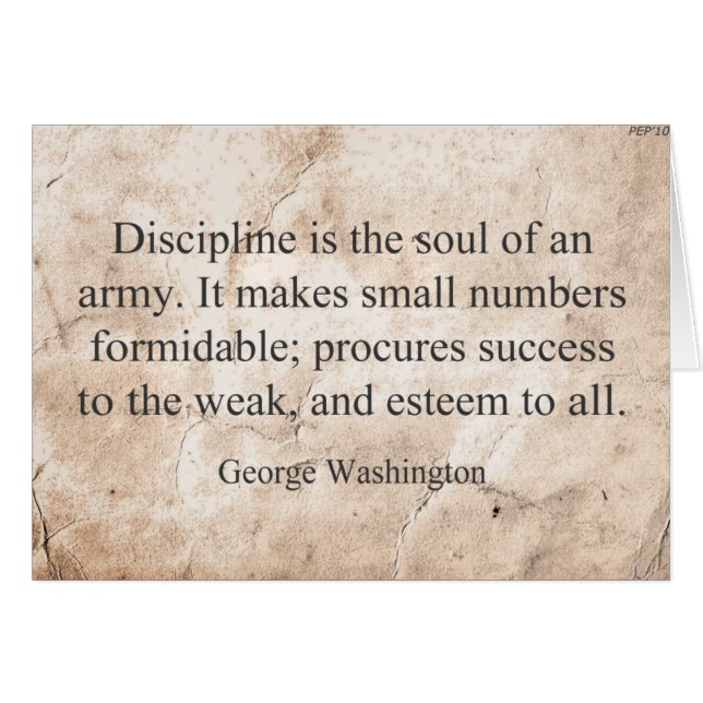 Cartão George Washington (Frente Horizontal)