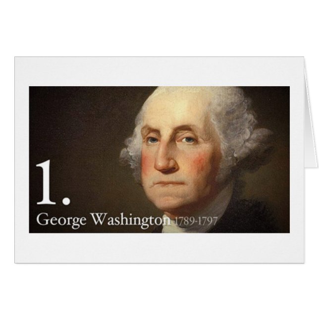 Cartão George Washington (Frente Horizontal)