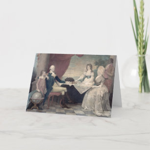Cartão George Washington and His Family greeting card