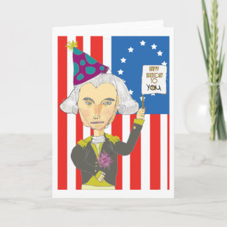 Cartão George Washington Birthday Card