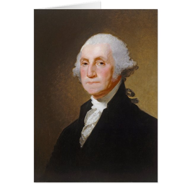 Cartão George Washington, c.1821 (óleo em canvas) (Frente)