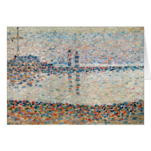 Cartão Georges Pierre Seurat Estudo para "Canal em