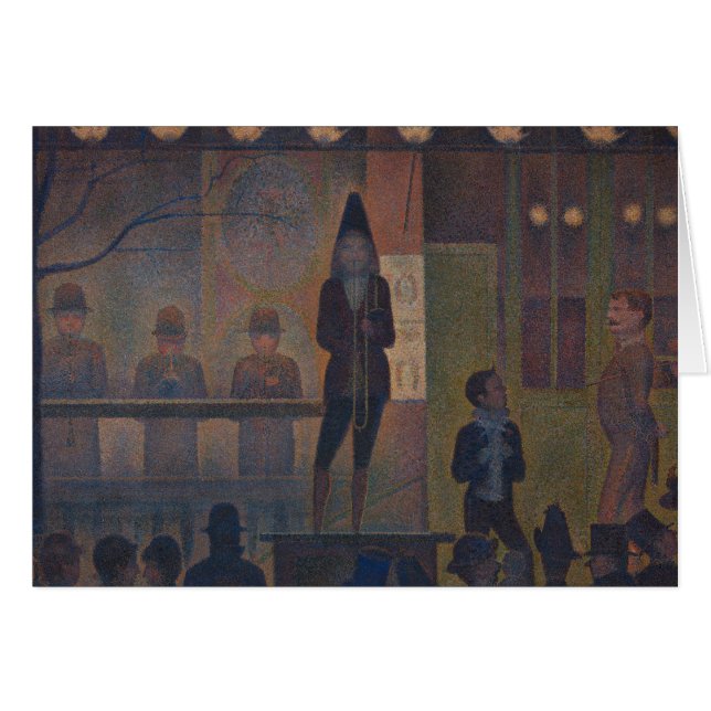 Cartão Georges Seurat - Circus Sideshow (Frente Horizontal)