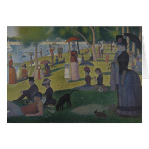 Cartão Georges Seurat - Domingo em La Grande Jatte