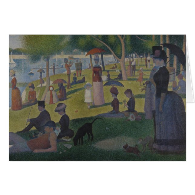 Cartão Georges Seurat - Domingo em La Grande Jatte (Frente Horizontal)