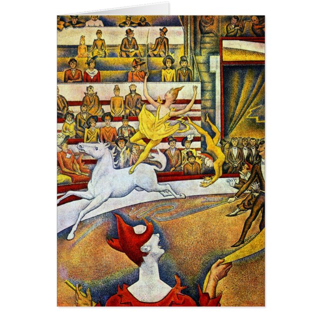 Cartão Georges Seurat - o circo (Frente)