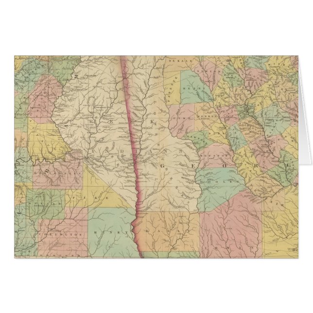 Cartão Geórgia e Alabama 3 (Frente Horizontal)