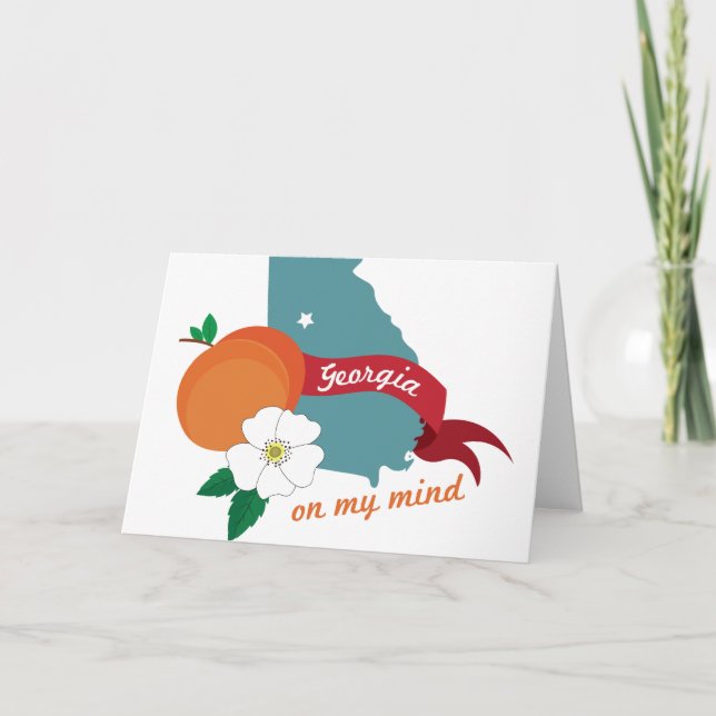 Cartão Georgia em minha mente (Frente)
