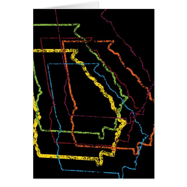 Cartão georgia pride blur (Frente)