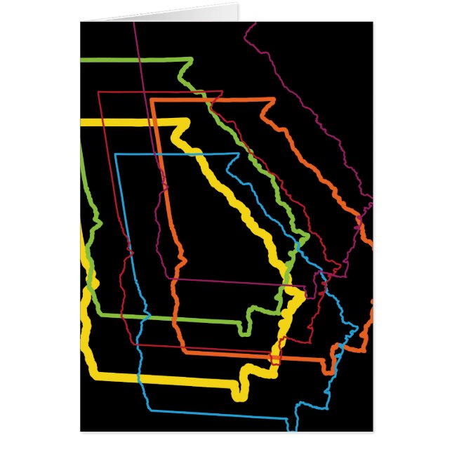 Cartão georgia pride blur (Frente)