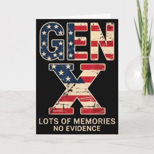 Cartão Geração X Muitos Lembranças Sem Evidências Engraça