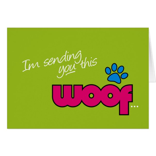 Cartão geral do Woof (Frente Horizontal)