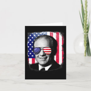 Cartão Gerald Ford Us Flag 4 De Julho