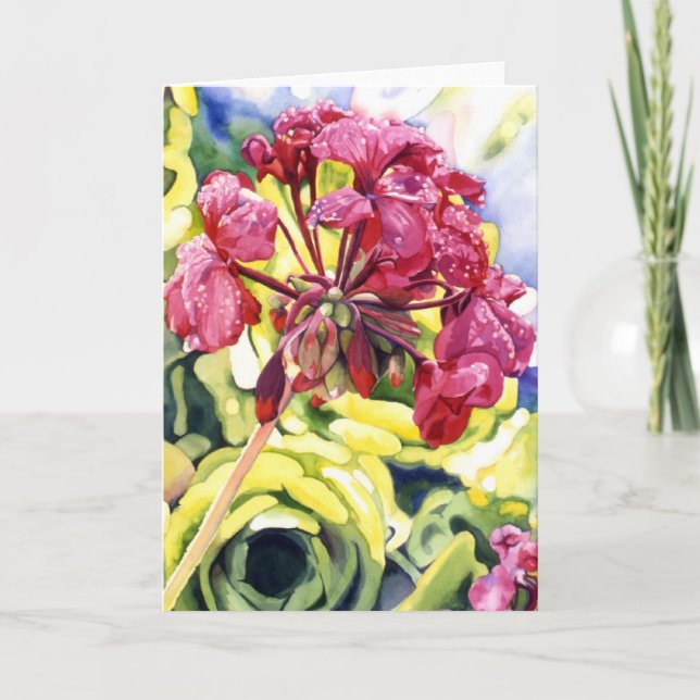 Cartão Gerânio (Frente)