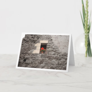 Cartão Gerânio na janela