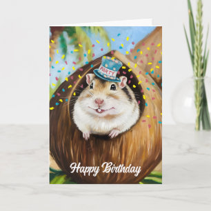Cartão Gerbil mongol em coco