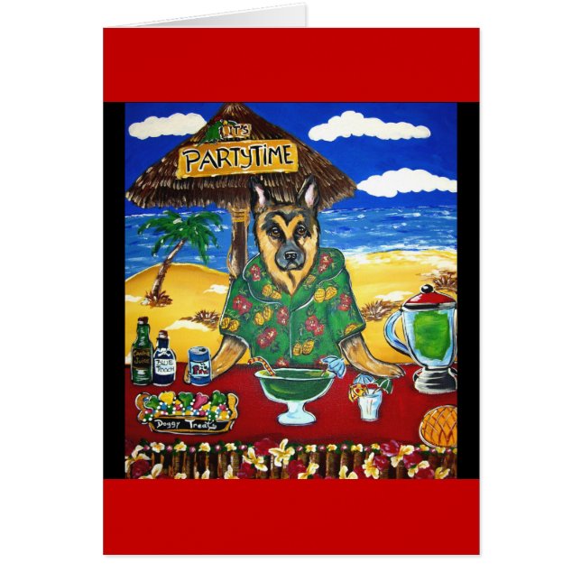 Cartão German shepherd (Frente)