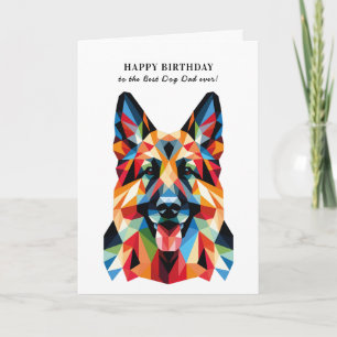 Cartão German shepherd Cão Personalizado Aniversário